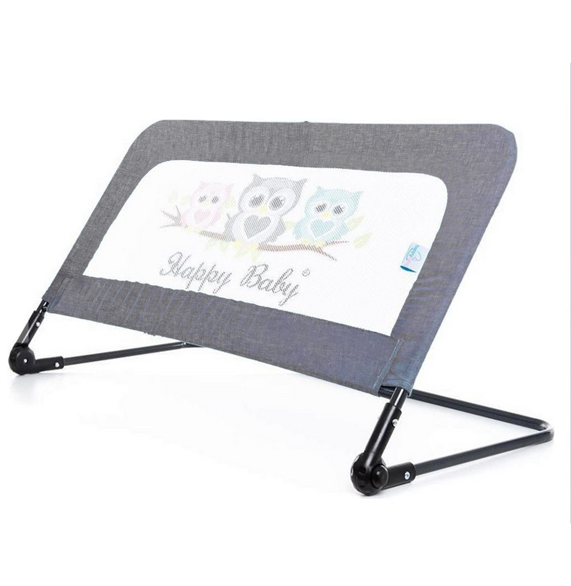 Chubby Baby  Kuş Desenli Yatak Bariyeri - Füme