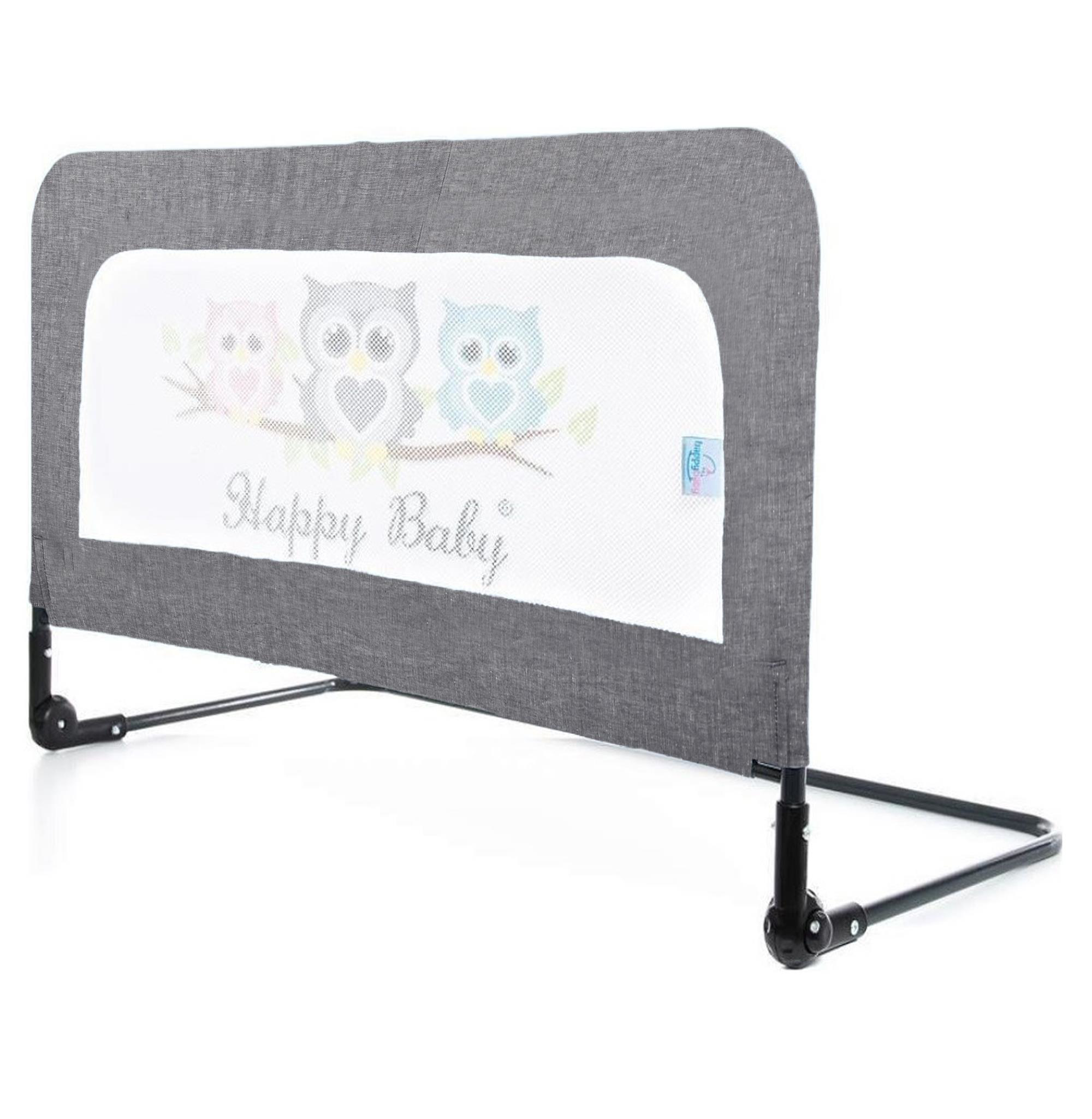 Chubby Baby  Kuş Desenli Yatak Bariyeri - Füme