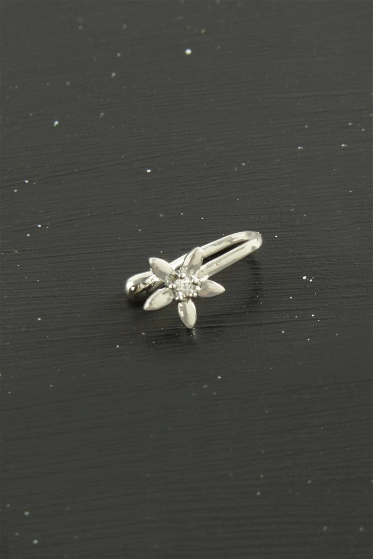 Pamiravm Çiçek Tragus Zirkon Taşli Piercing 1 Adet