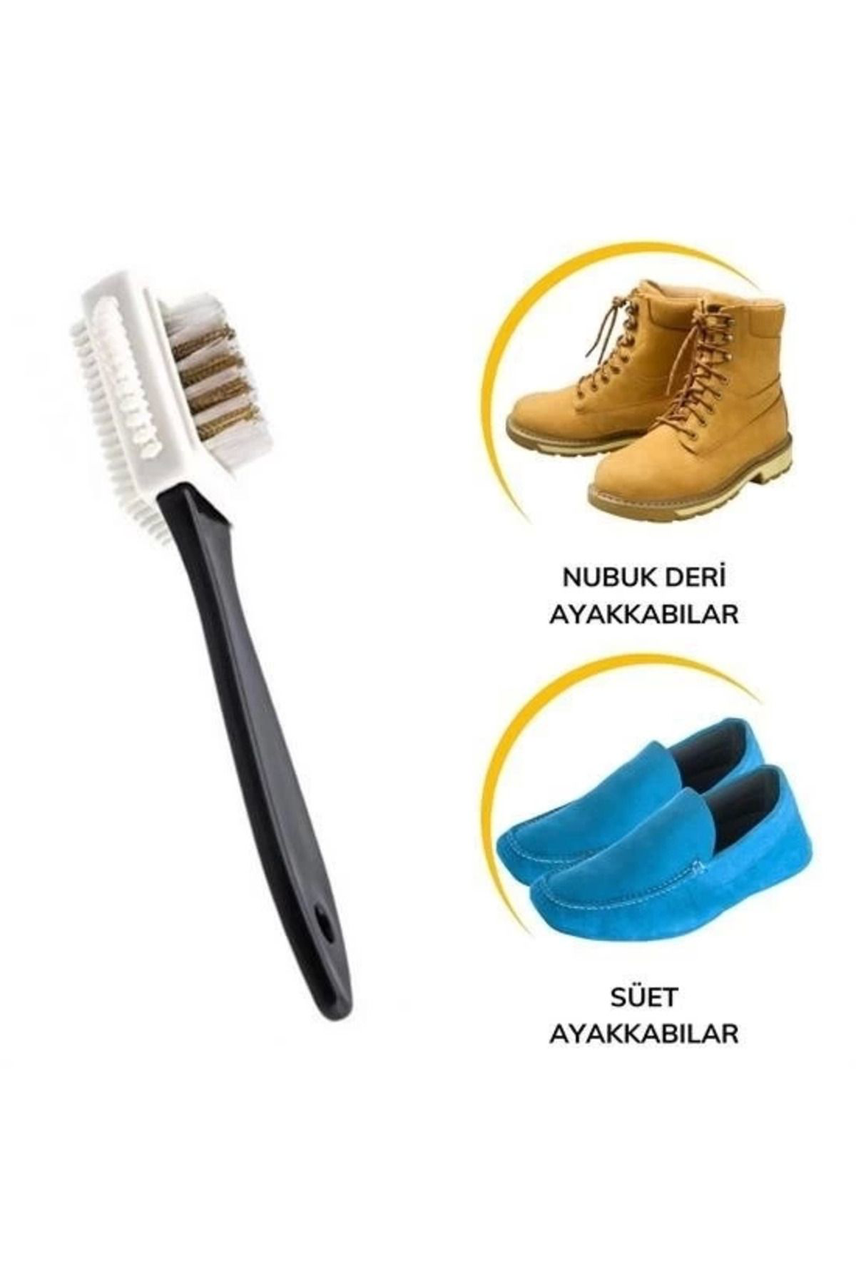 Yusuftex Çift Tarafli Pratik Taşinabilir Süet Nubuk Deri Çizme Bot Ayakkab
