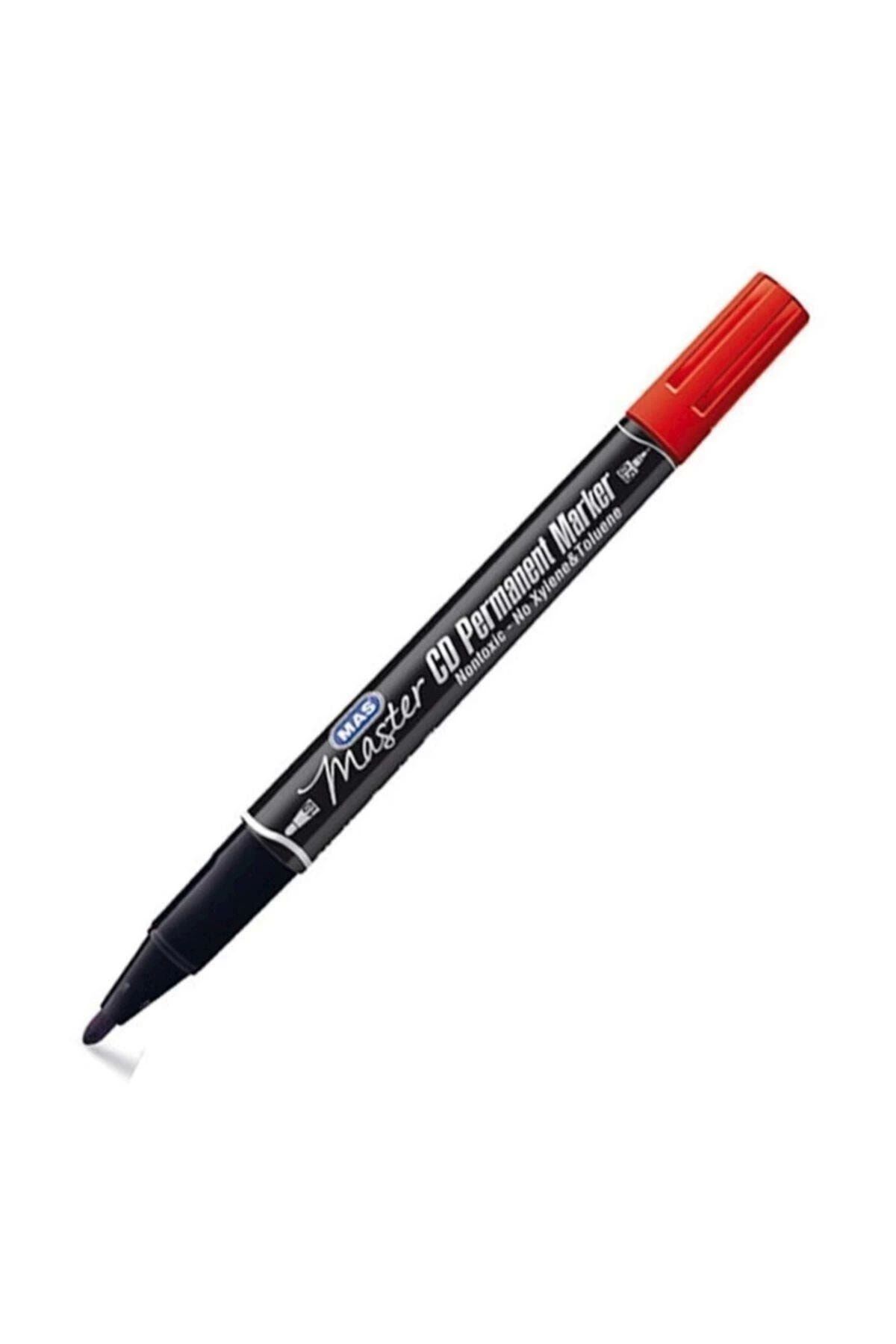Mas Çift Uçlu Cd Permanent Marker Mavi Siyah Kirmizi(İnce Uç 0.5-Kali