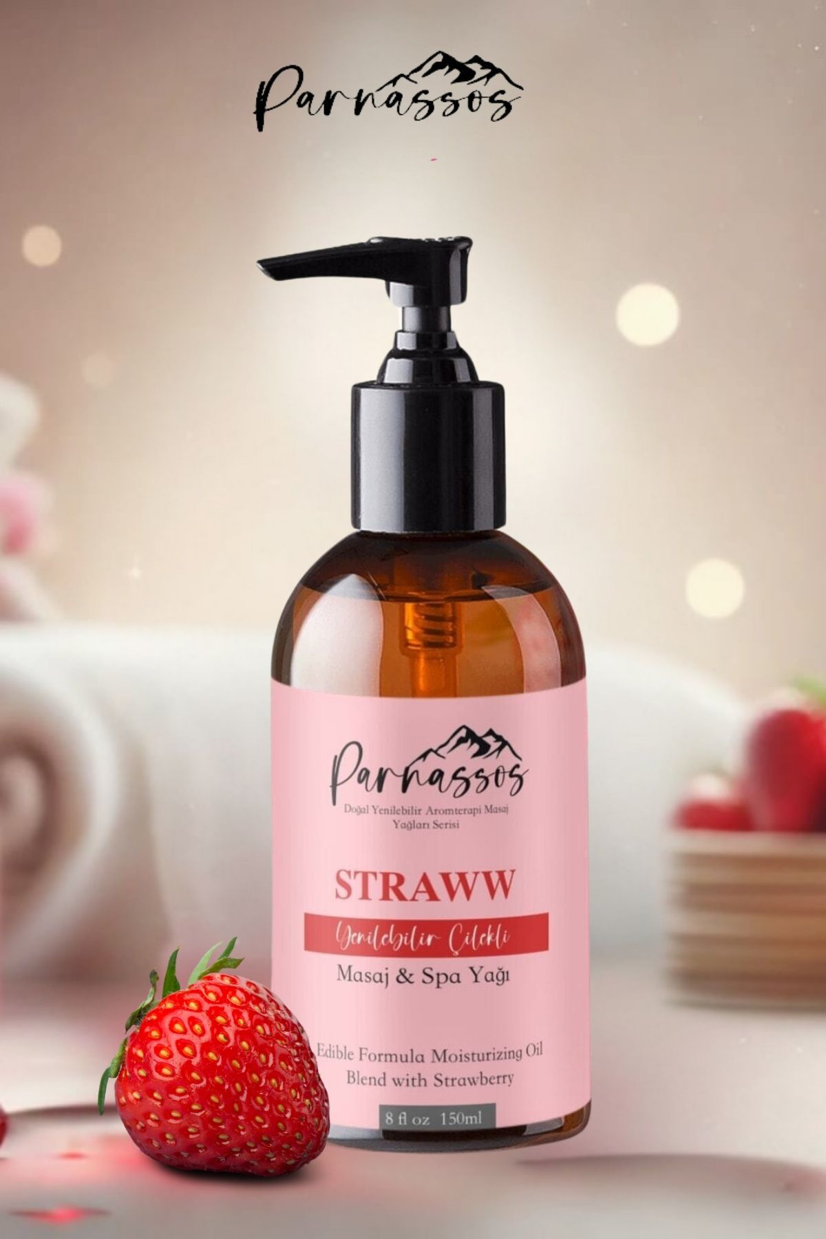 Parnassos Cildinize Tatli Bir Dokunuş: Çilekli Masaj Yaği 150 Ml