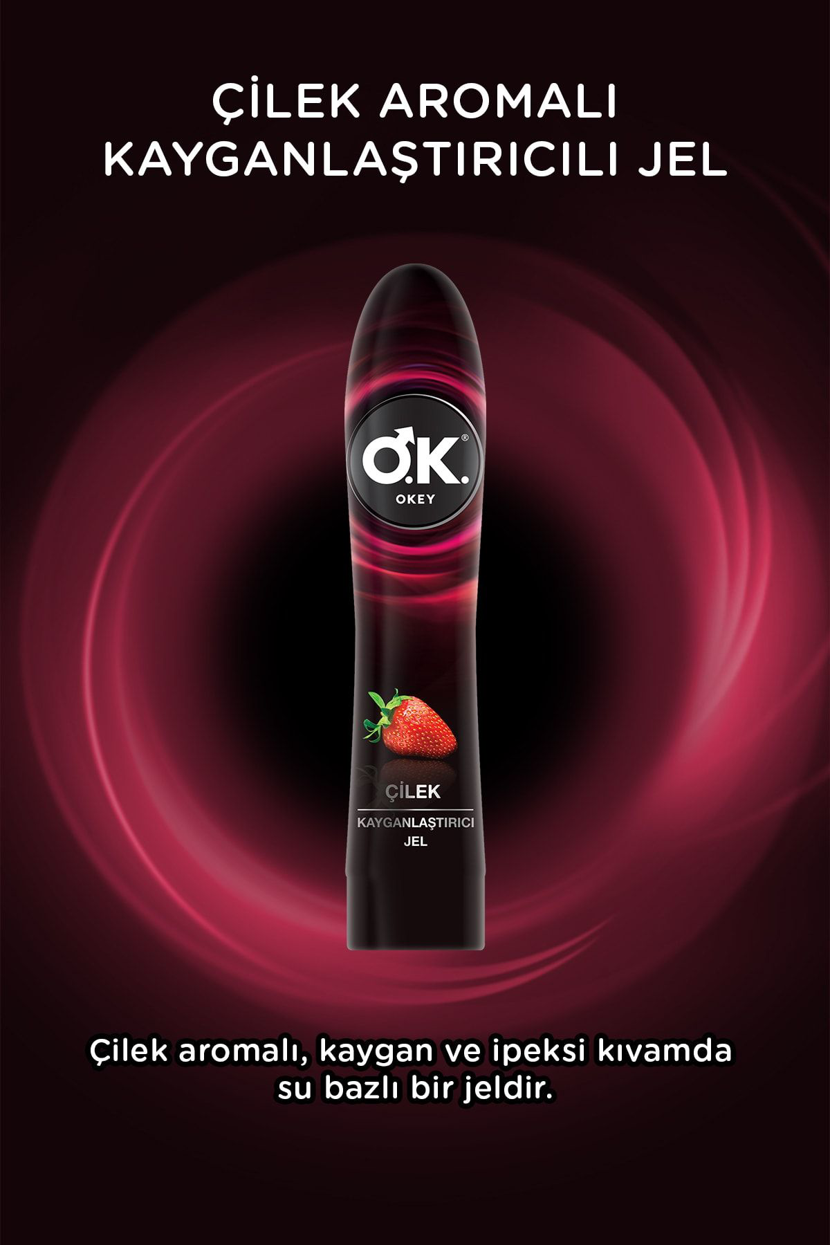 Okey Çilek Kayganlaştirici Jel Su Bazli 100 Ml +  Nirvana Uyarici