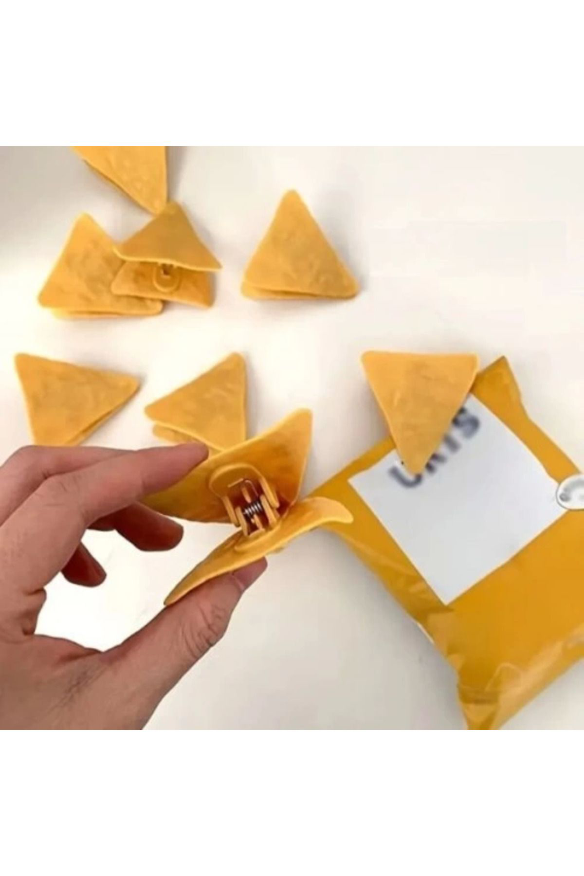 Yusuftex Cips Şeklinde Poşet Klipsleri