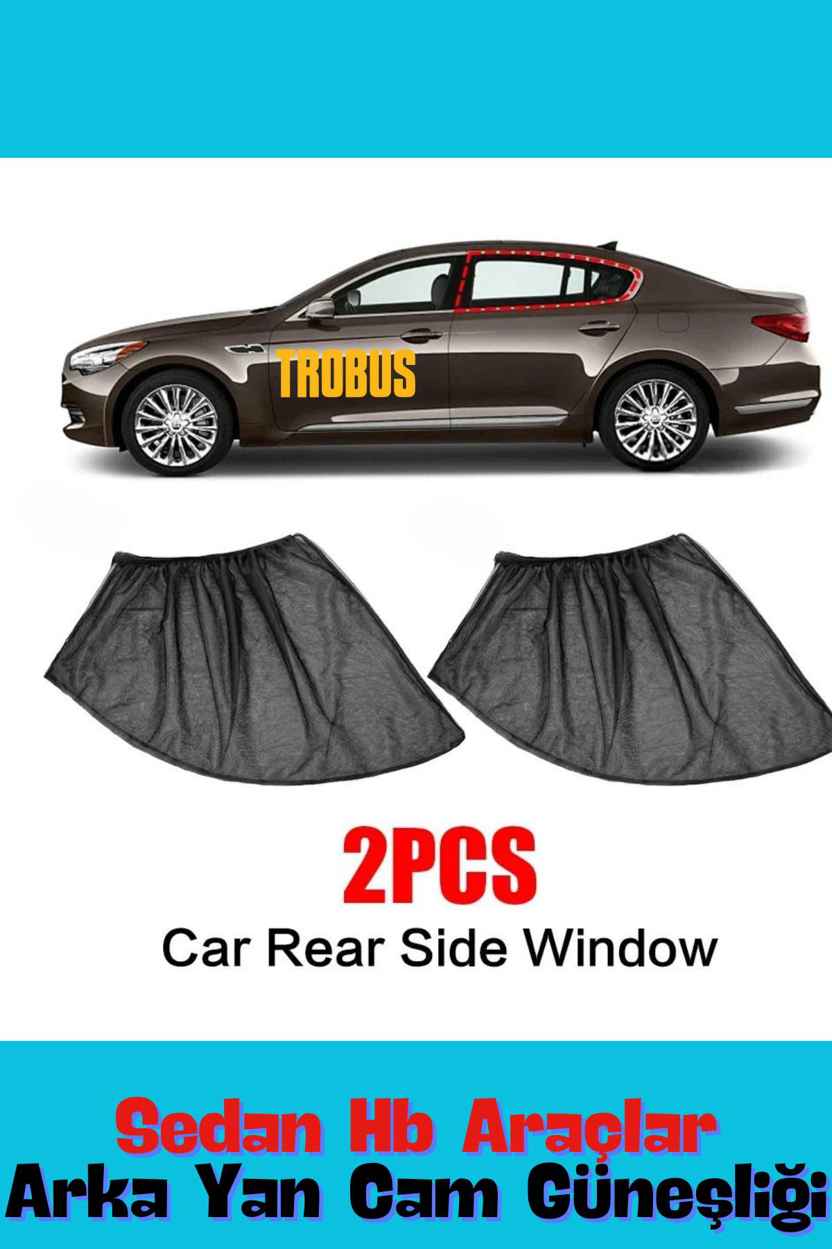 Citroen C4 Picasso 2013 - 2018 MPV Uyumlu Yan Cam Güneşliği Ön ve