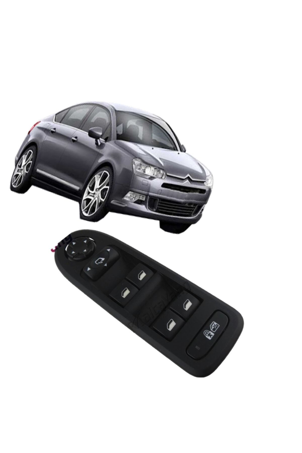 Mcar Citroen C5 Sol Dörtlü Cam Düğmesi Anahtari 2008--2016