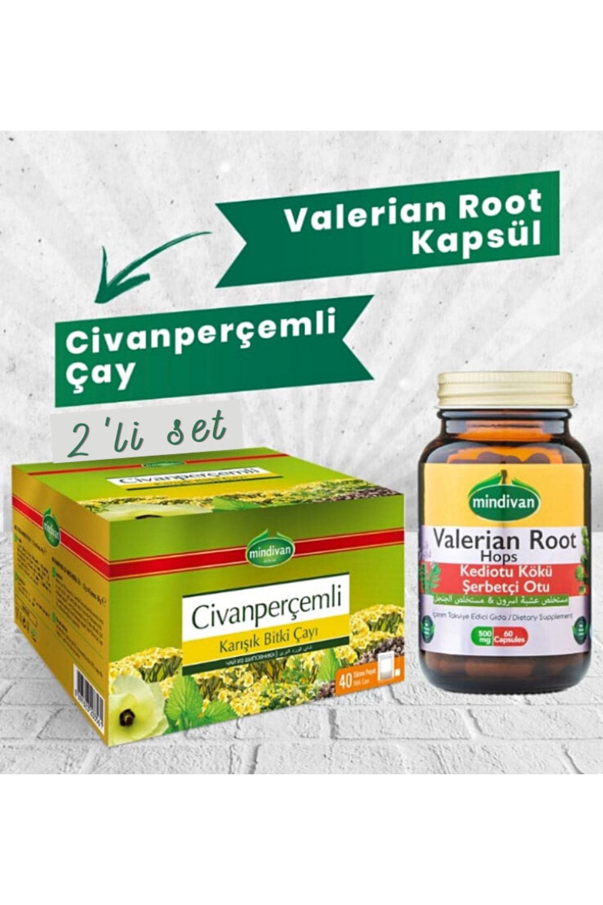 Mindivan Civan Perçemli Çay Ve Valerian Root Kapsül