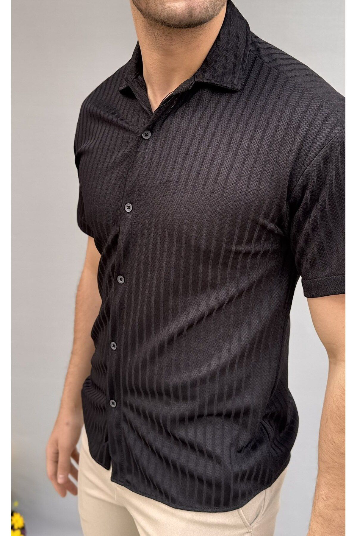 Casualmen32 Çizgili Slim Fit Gömlek