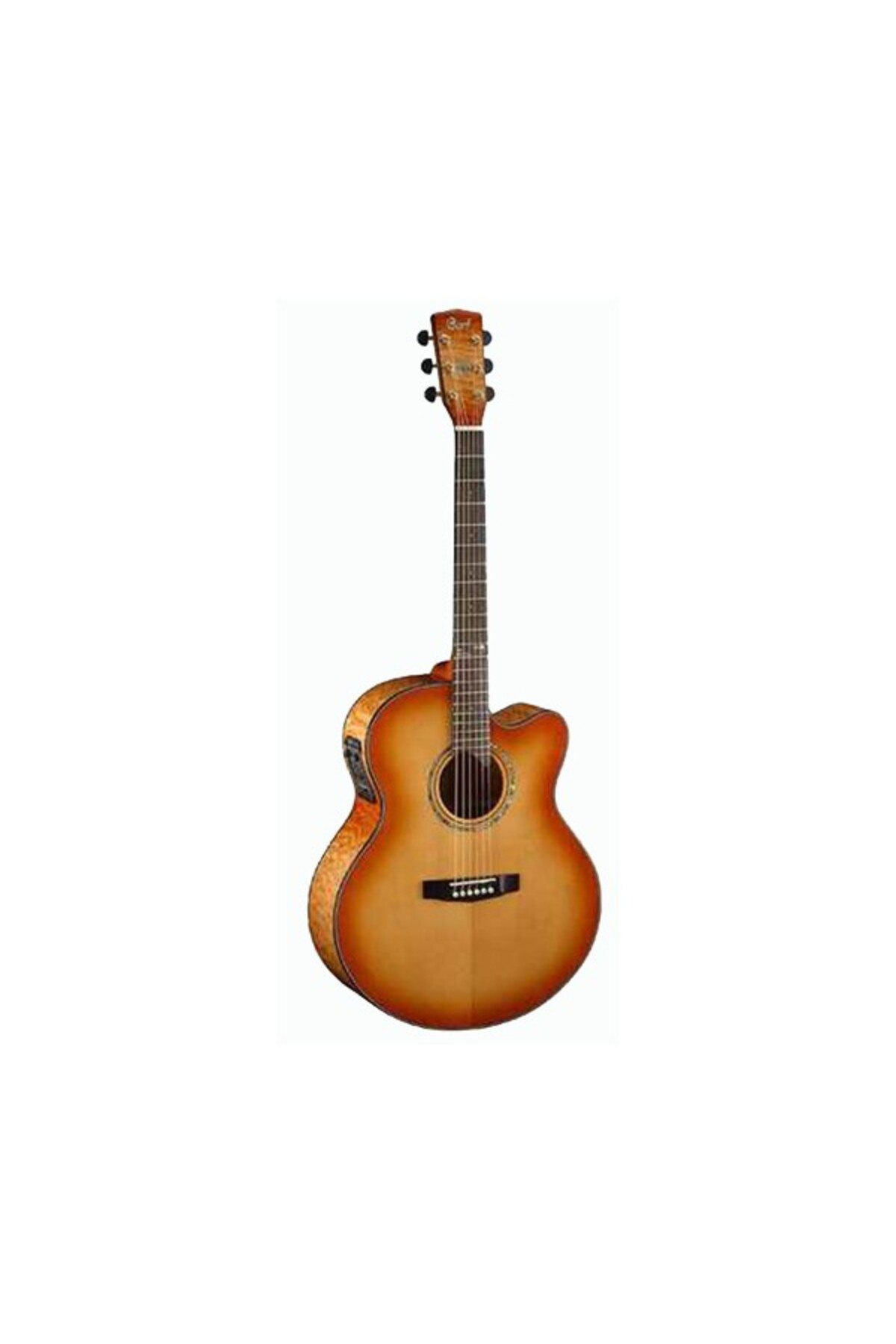 Cort Cj7x Lvb Elektro Akustik Gitar, Jumbo Cutaway, Light Vintag Elekt