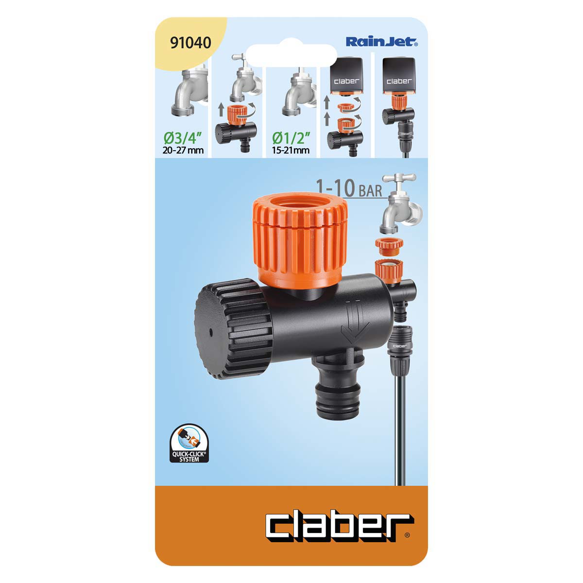 Claber 91040 Basınç Düşürücü Rainjet 1/2-3/4
