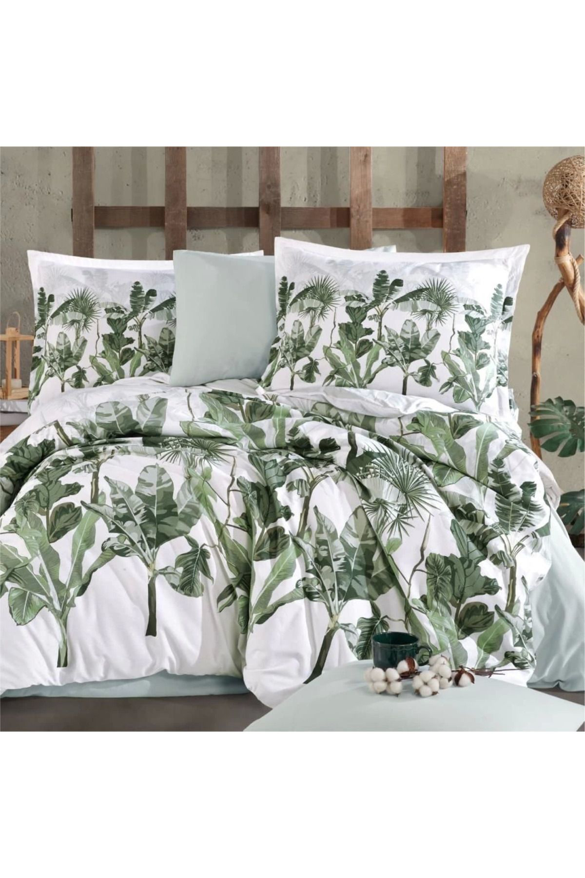 Yusuftex Clasy Ranforce Nevresim Takimi Çift Kişilik Versay V1 Adaçayi