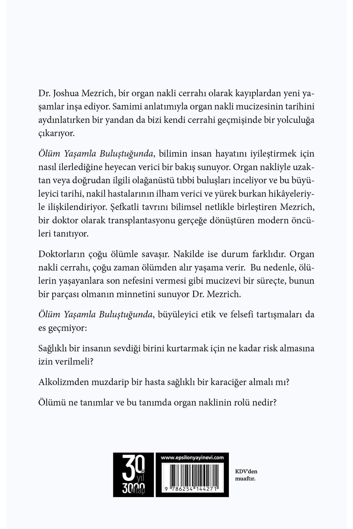 CLZ404 Ölüm Yaşamla Buluştuğunda Bir Organ Nakli Cerrahından Notlar