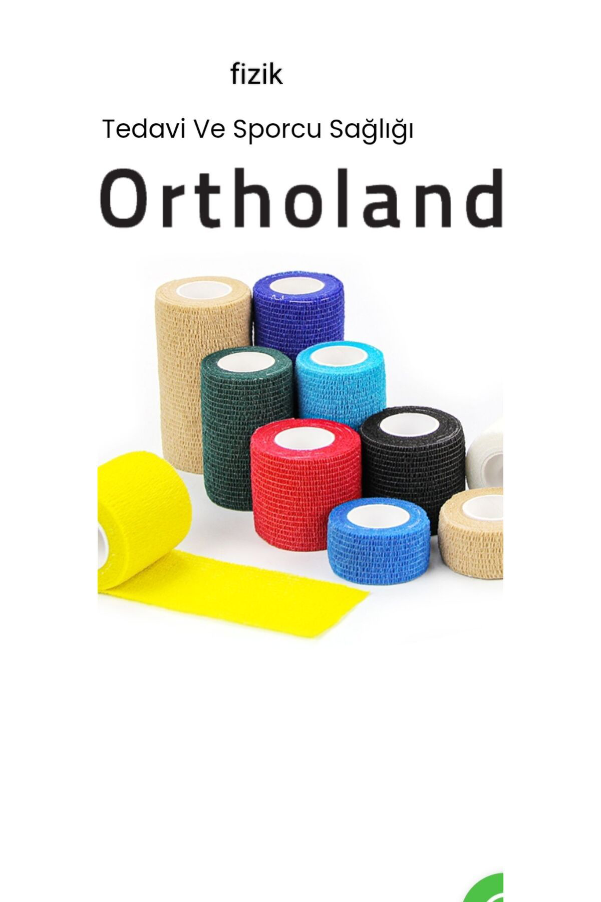 Ortholand Coban Elastik Bandaj 5 Cm X 4.5 Mt ( 10 Adet)