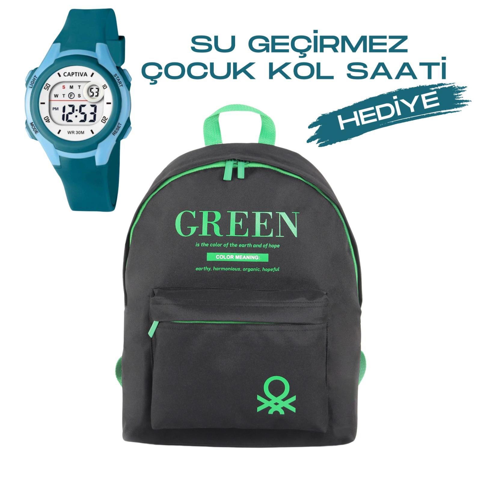 United Colors Of Benetton Çocuk Kol Saati Hediyeli Benetton Büyük Kapasiteli Çocuk Okul Çan