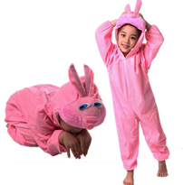 İhtiyaçavm Çocuk Tavşan Kostümü Pembe Renk 4-5 Yaş 100 Cm