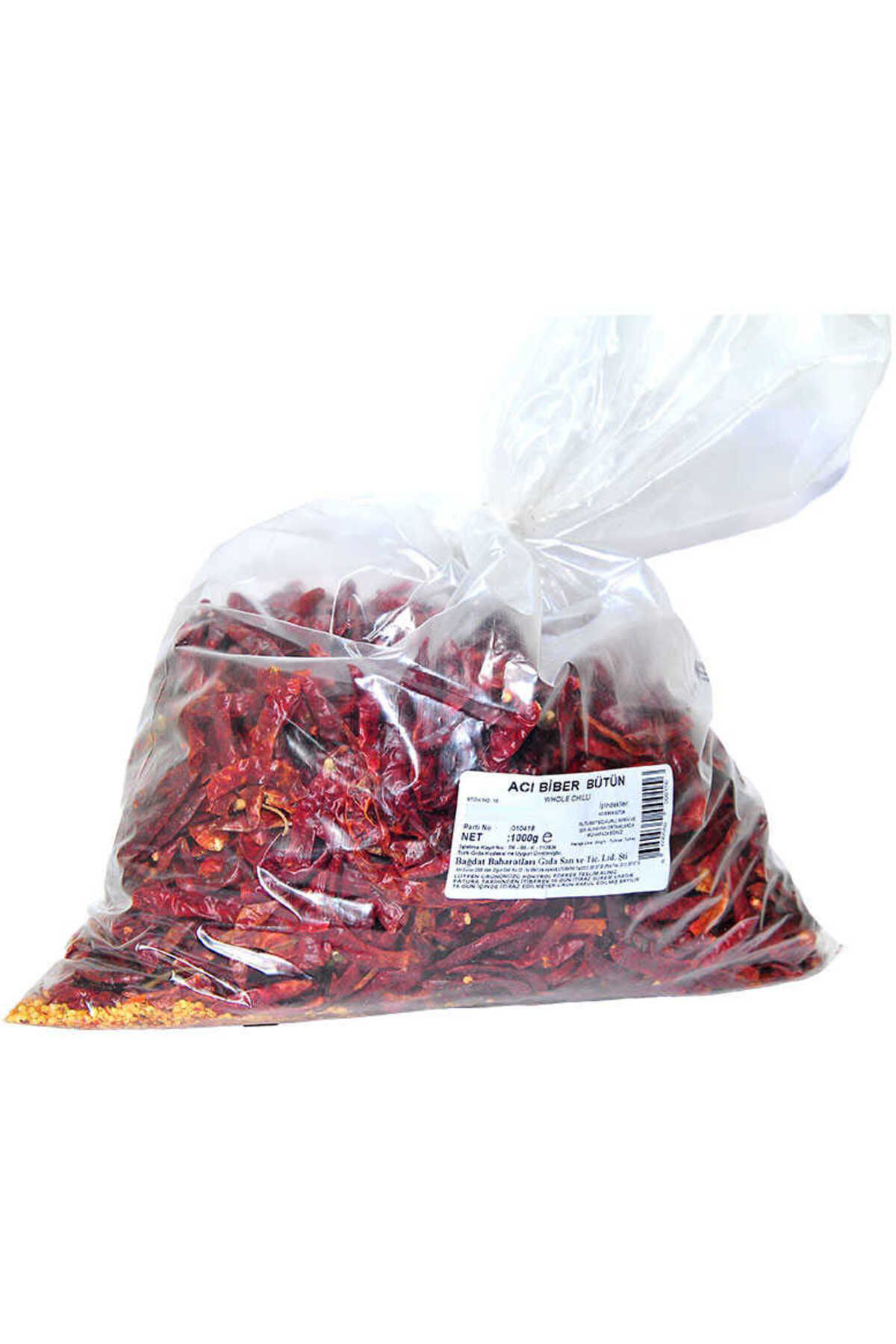 K&A Çok Aci Biber Zehir Aci Bütün Biber 1000 Gr Paket