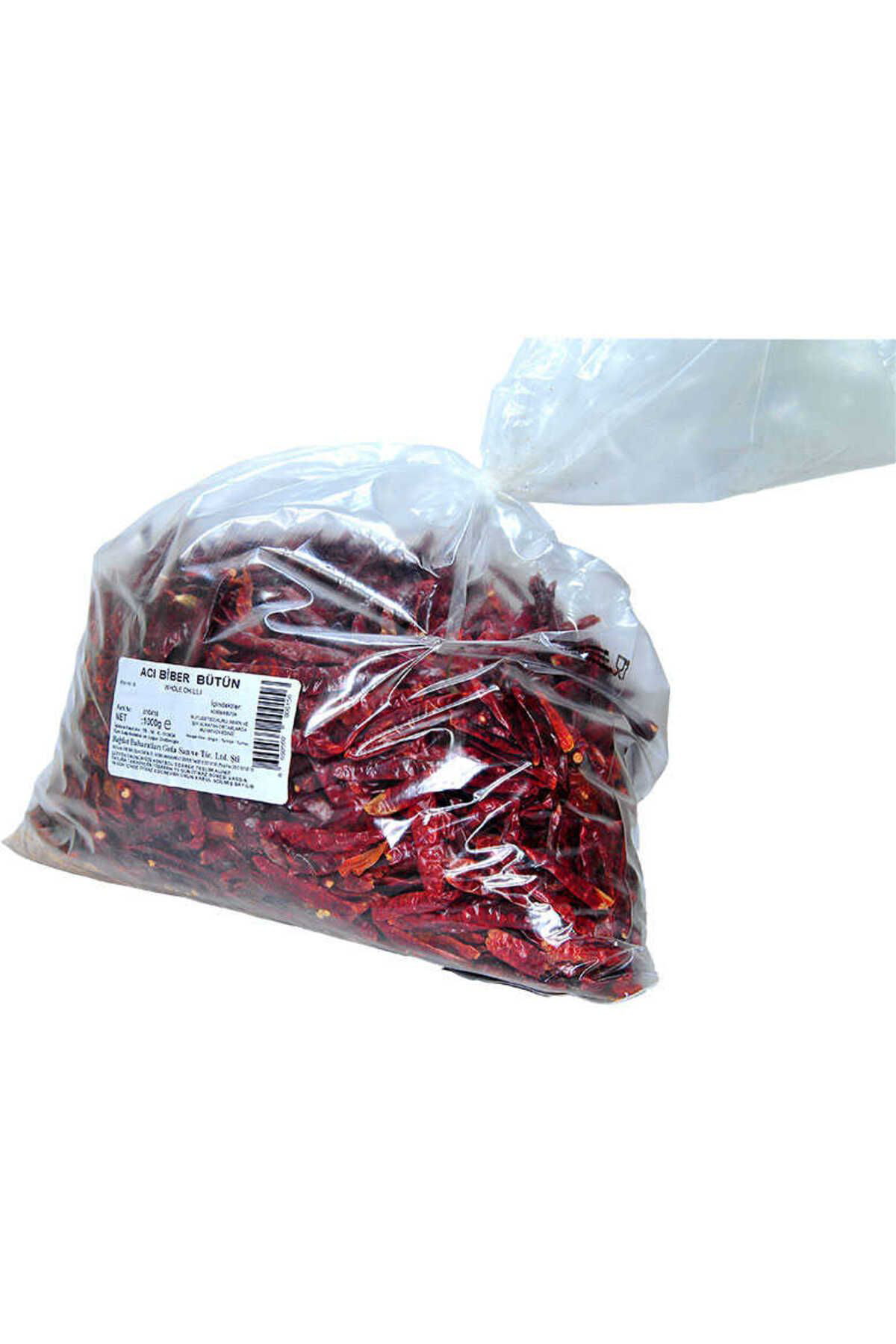 K&A Çok Aci Biber Zehir Aci Bütün Biber 1000 Gr Paket