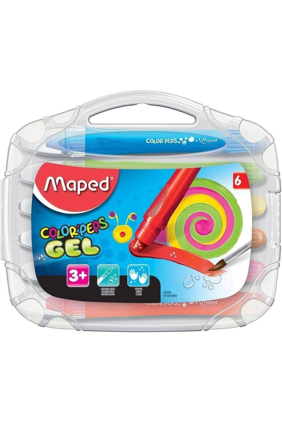 Maped Color Peps Jel Mum Boya 6 Renk Plastik Çantali 3154148363064