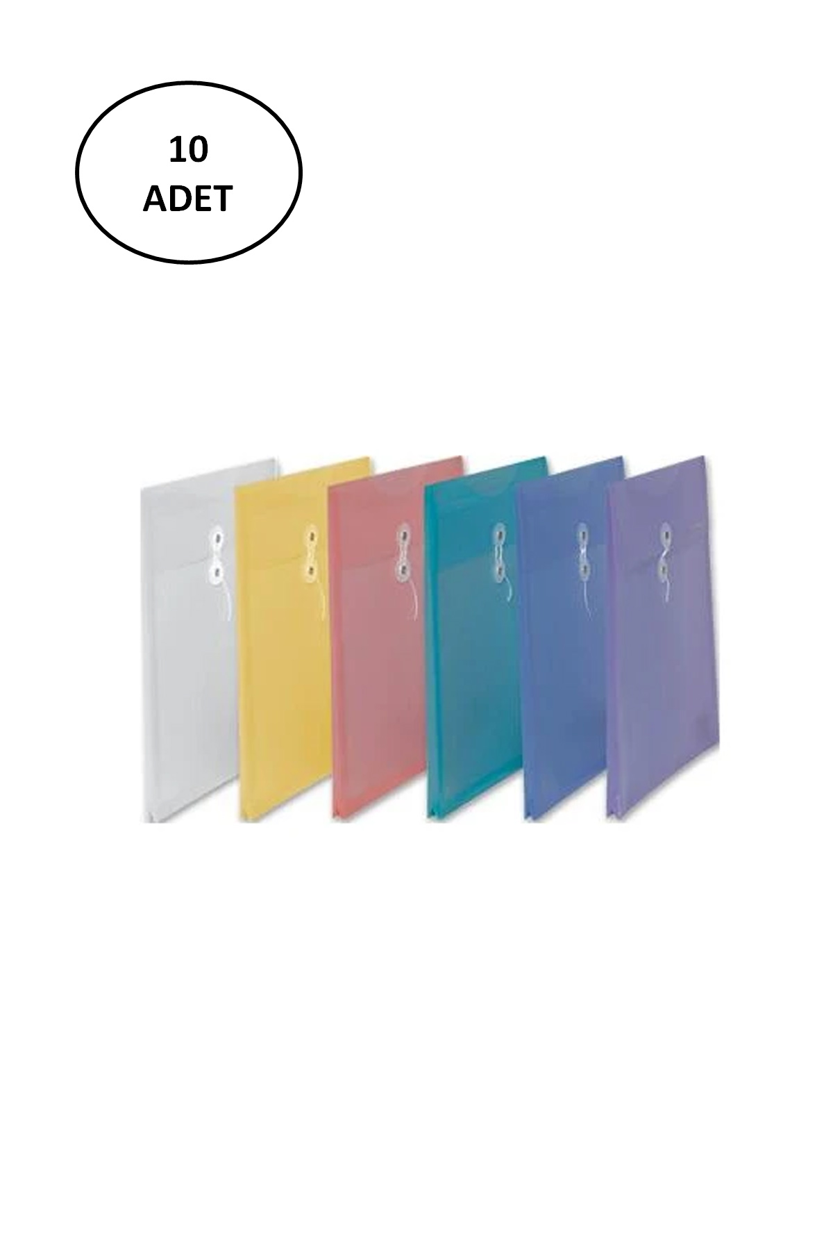 Just Cheap Store Comix Bic22 A1866 İpli Plastik Evrak Zarfi 10 Adet