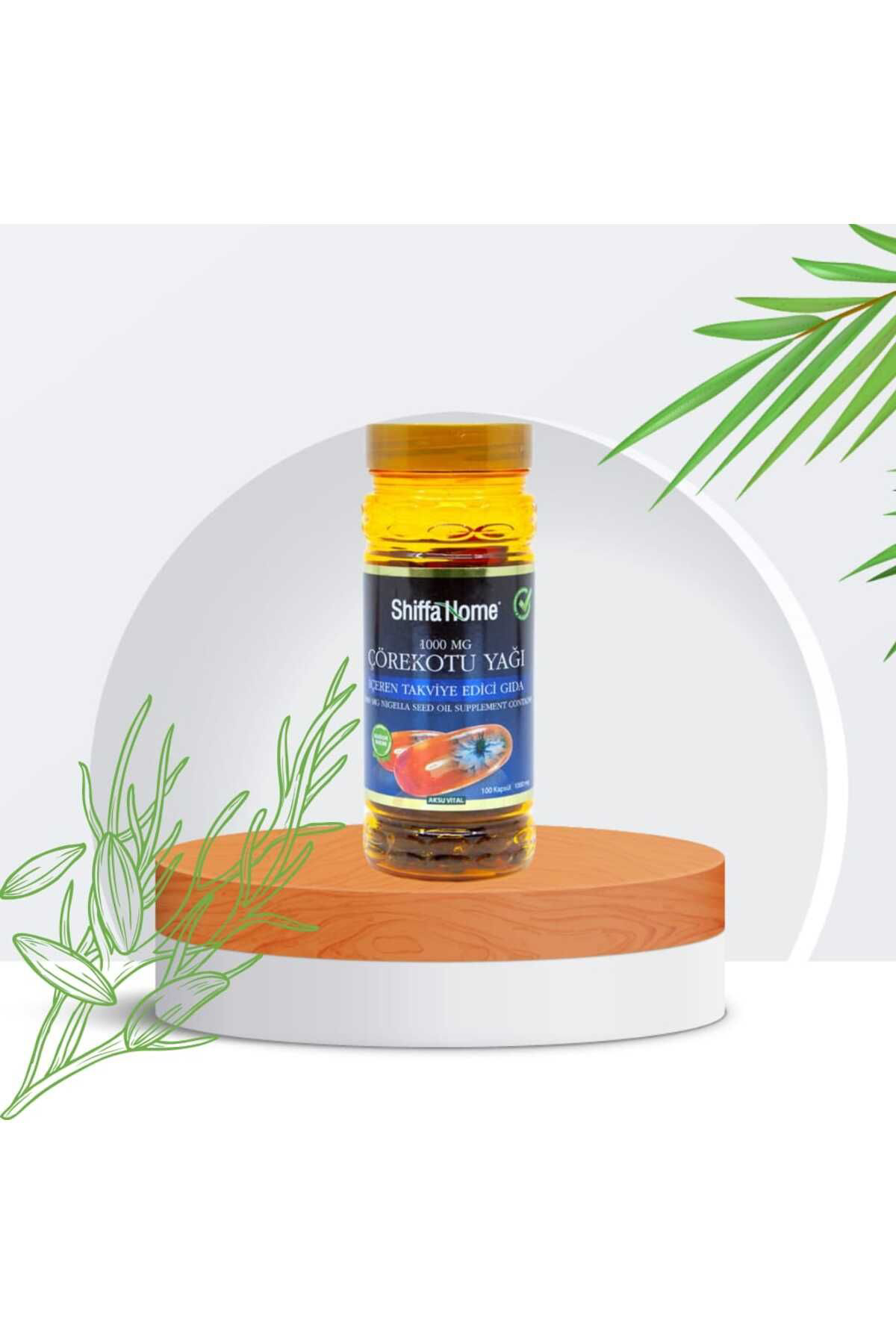 Shiffa Home Çörekotu Yaği 100 Softjel- 1000 Mg