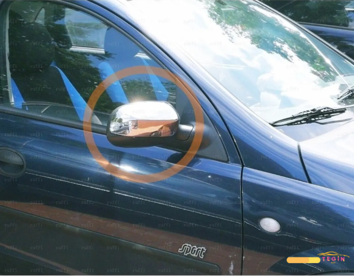 Corsa C HB 3D 2000-2006 Ayna Kapağı 2 Parça Paslanmaz Çelik