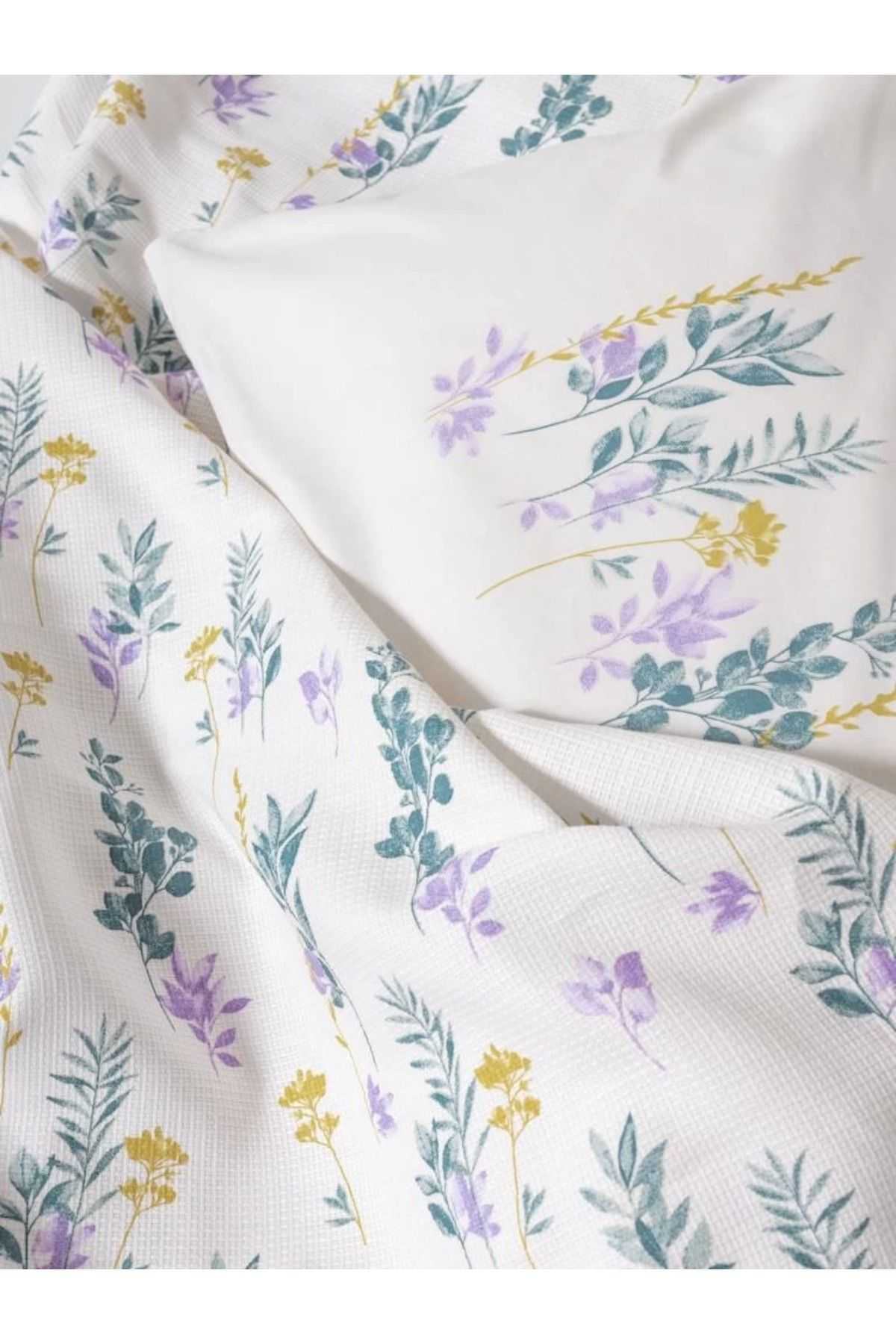 Yusuftex Cotton Box Estiva Çift Kişilik Pike Takimi Twig Mint