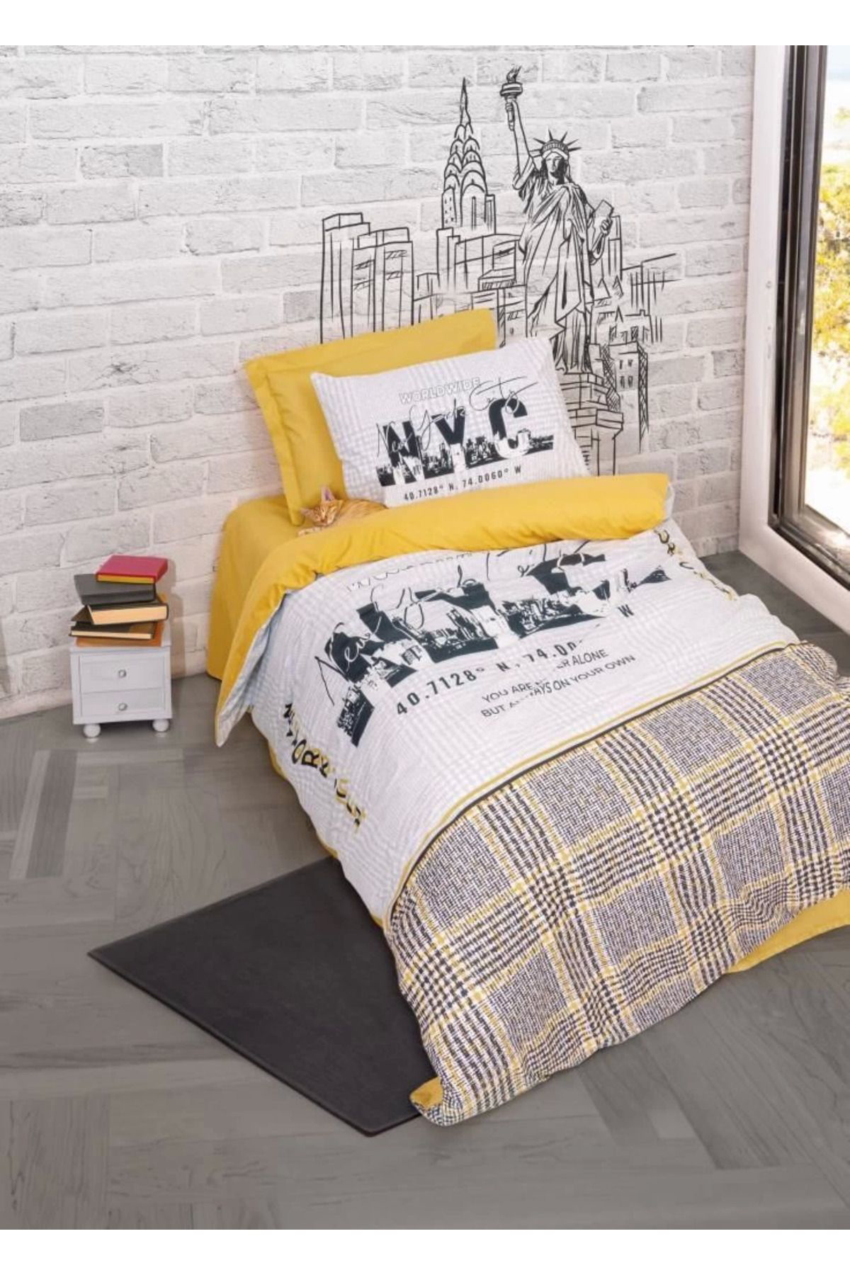 Yusuftex Cotton Box Genç Ranforce Nevresim Takimi Tek Kişilik World Wide H
