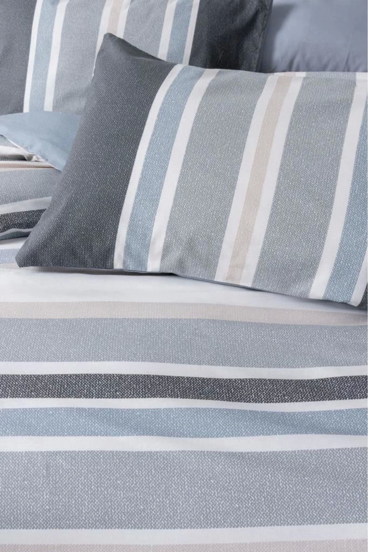 Yusuftex Cotton Box Line Nevresim Takimi Çift Kişilik Agahta Gri