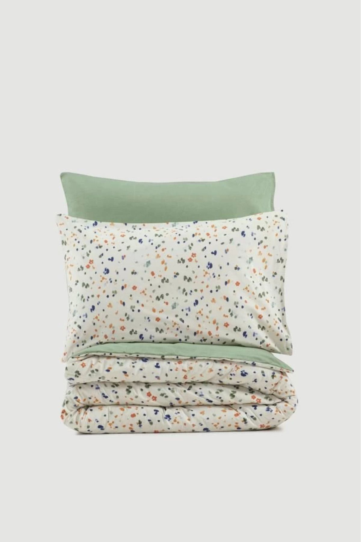 Yusuftex Cotton Box Petite Çift Kişilik Nevresim Takimi Lola Yeşil