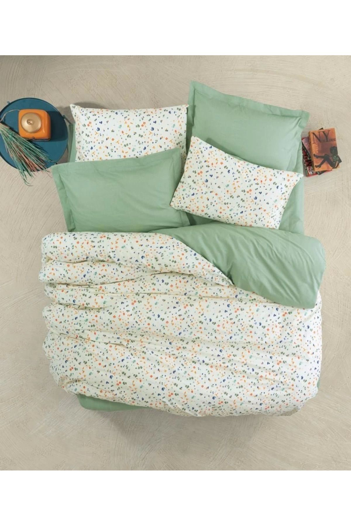Yusuftex Cotton Box Petite Çift Kişilik Nevresim Takimi Lola Yeşil