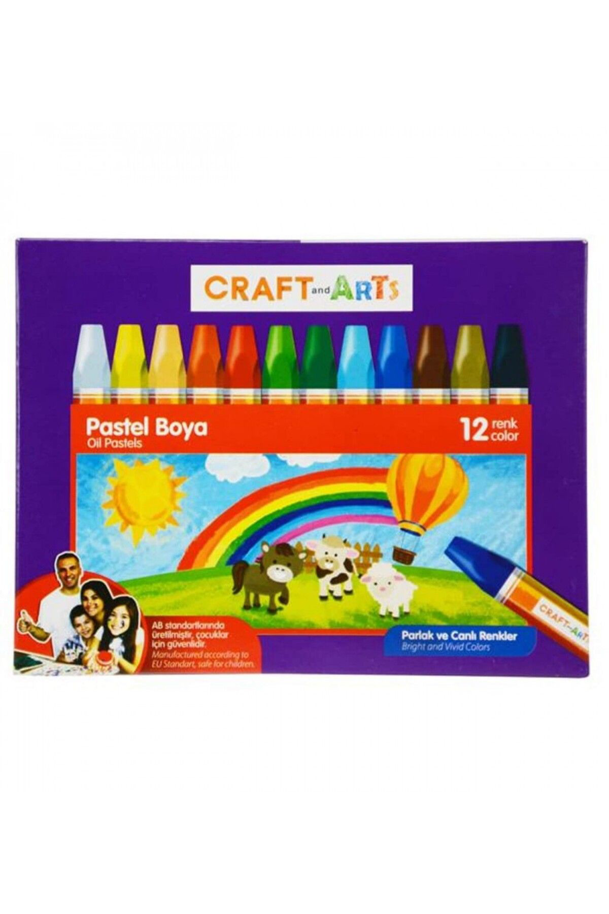 Craft And Arts Craft 12'Li Pastel Boya