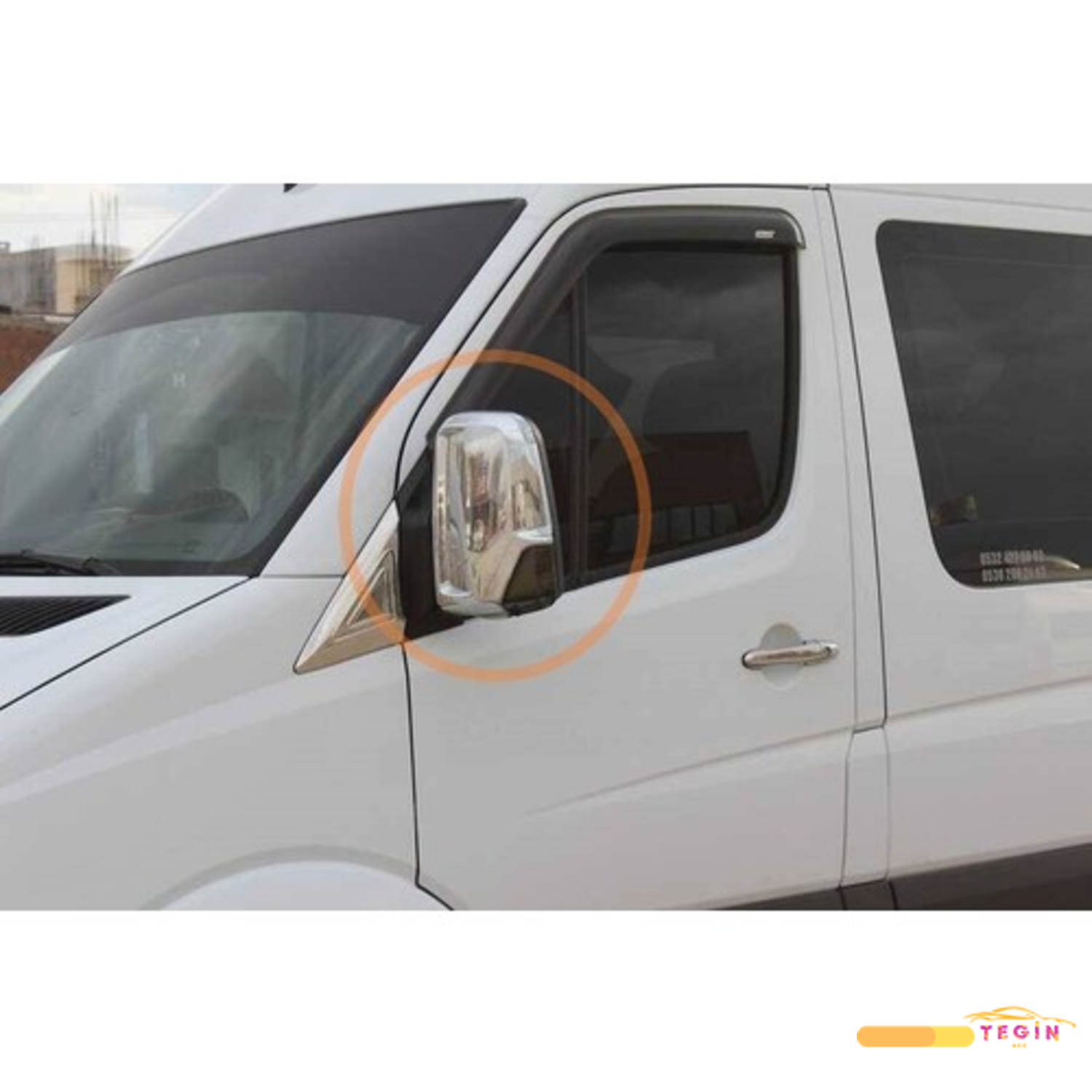 Crafter VAN 2006 Sonrası Ayna Kapağı 2 Parça Abs Krom