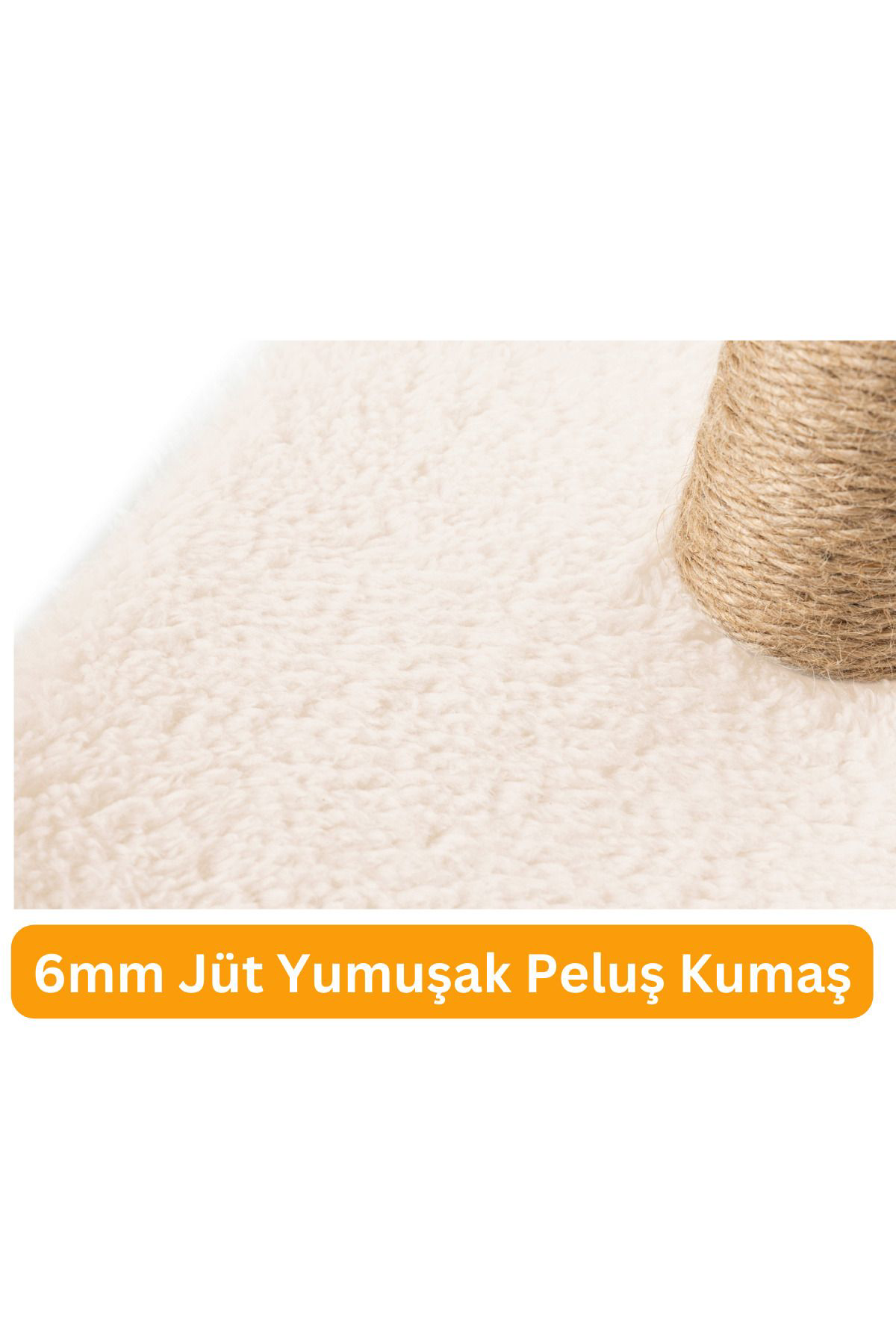 Beylini Çubuk Kedi Tirmalama Tahtasi Peluş Kumaş Silinebilir Demonte 40 C