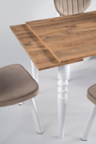Sivas Gözde Mobilya Cunda Elma Ahşap Masa Sandalye Takimi 70X110