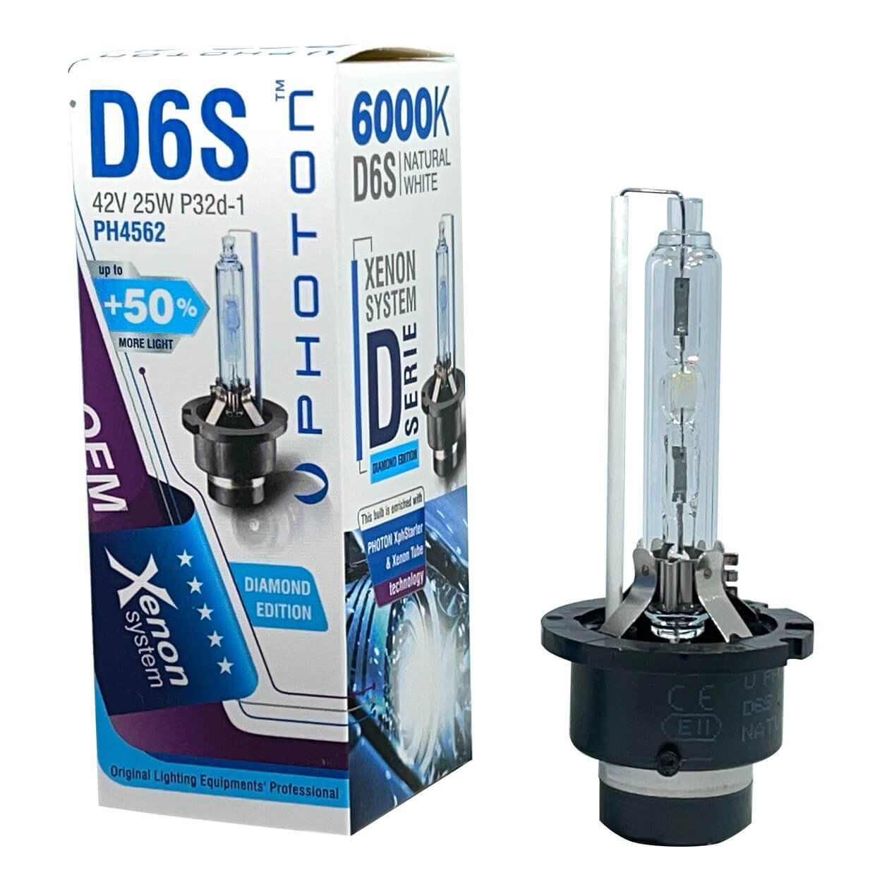 Drs Tuning D6s 6000K Uyumlu 0,5 Fazla İşik Oem Ampul