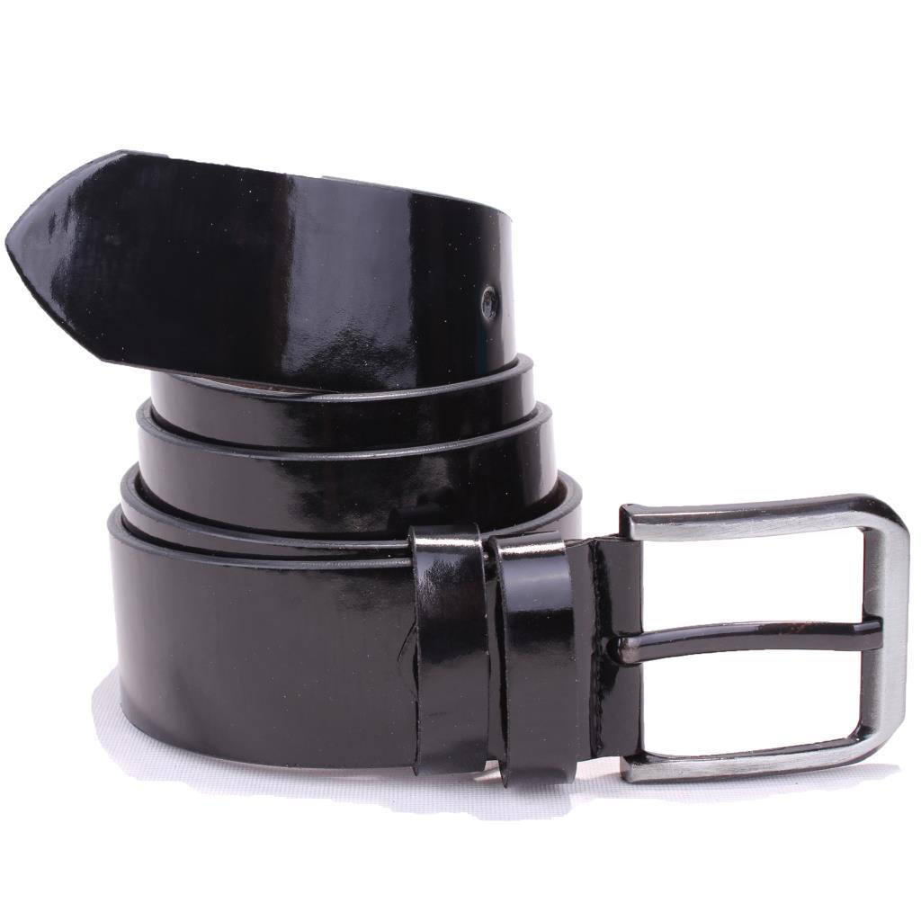 Dagoster  Dmk26-456 Siyah Rugan 4.5 Cm Suni Deri Erkek Kemer