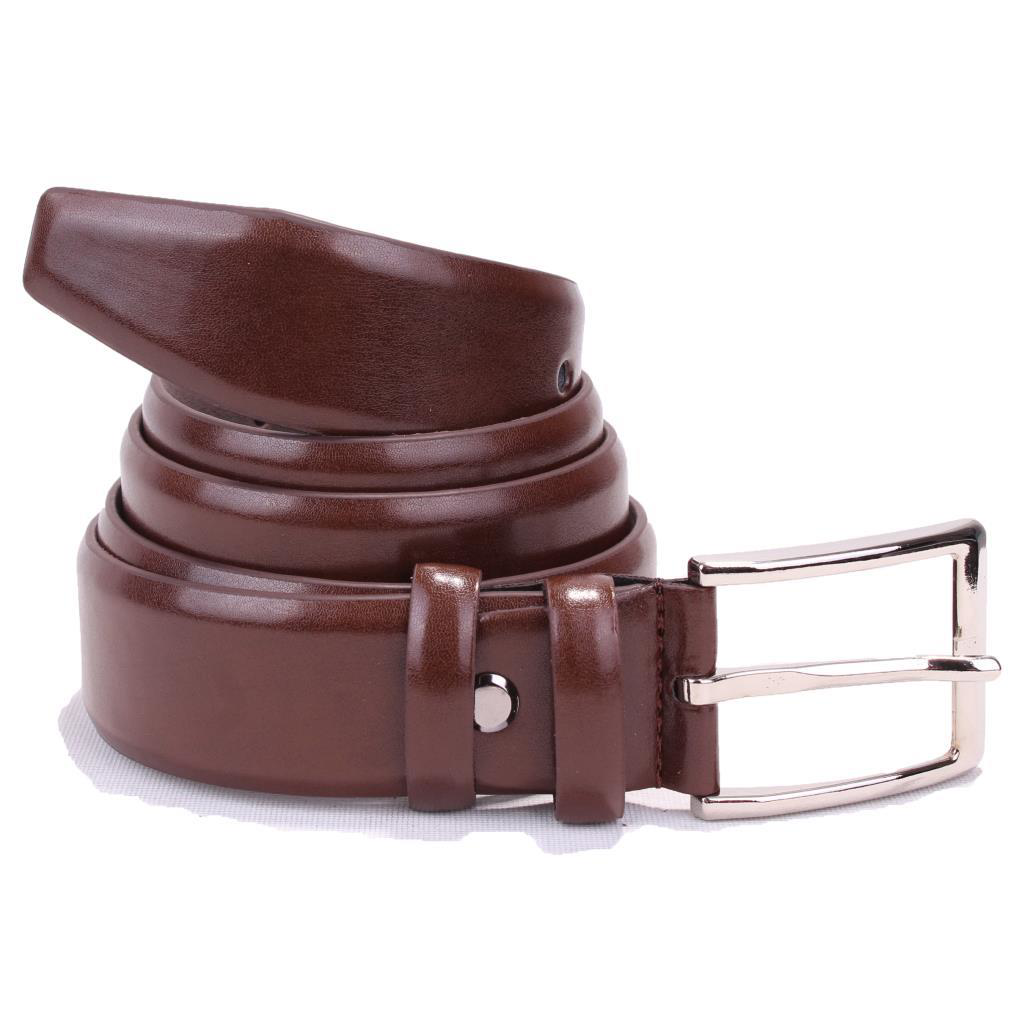 Dagoster  Dmk26-302 Kahve 3,5 Cm Suni Deri Erkek Kemer