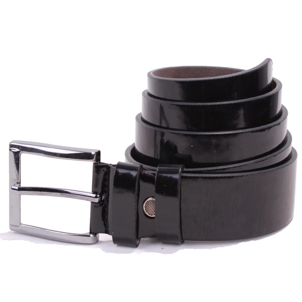 Dagoster  Dmk26-355 Siyah Rugan 4 Cm Suni Deri Erkek Kemer