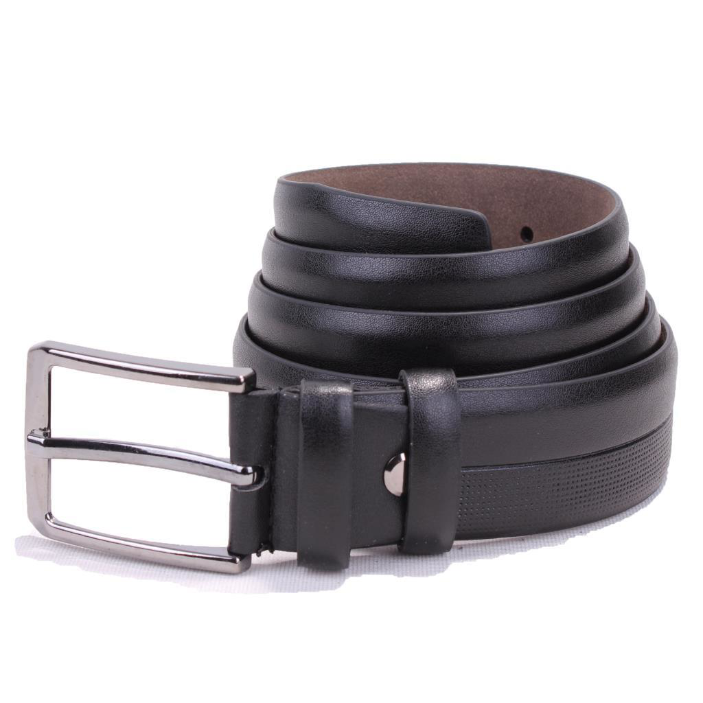 Dagoster  Dmk26-304 Siyah 3,5 Cm Suni Deri Erkek Kemer