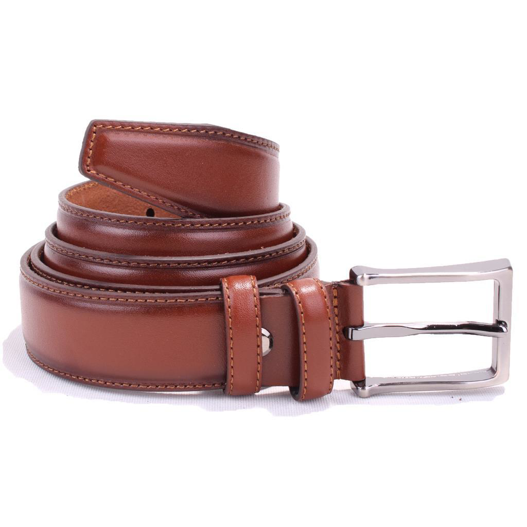 Dagoster  Dmk26-306Dg Taba 3,5 Cm Hakiki Deri Erkek Kemer