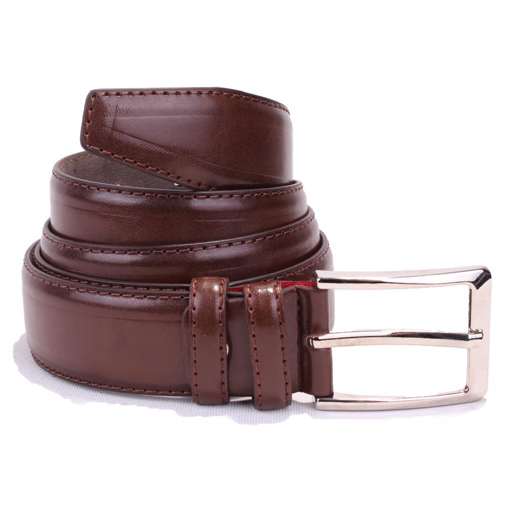 Dagoster  Dmk26-301 Kahve 3,5 Cm Suni Deri Erkek Kemer
