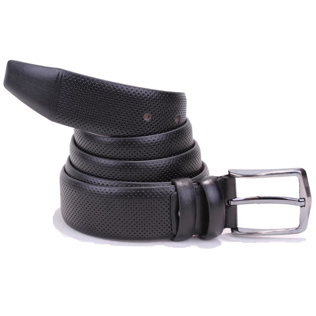 Dagoster  Dmk26-303 Siyah 3,5 Cm Suni Deri Erkek Kemer