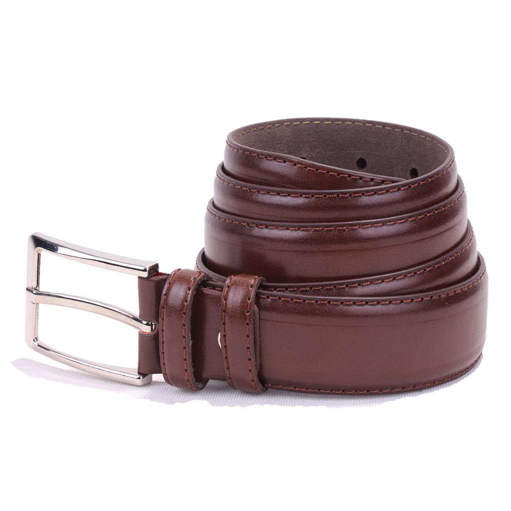 Dagoster  Dmk26-301 Kahve 3,5 Cm Suni Deri Erkek Kemer