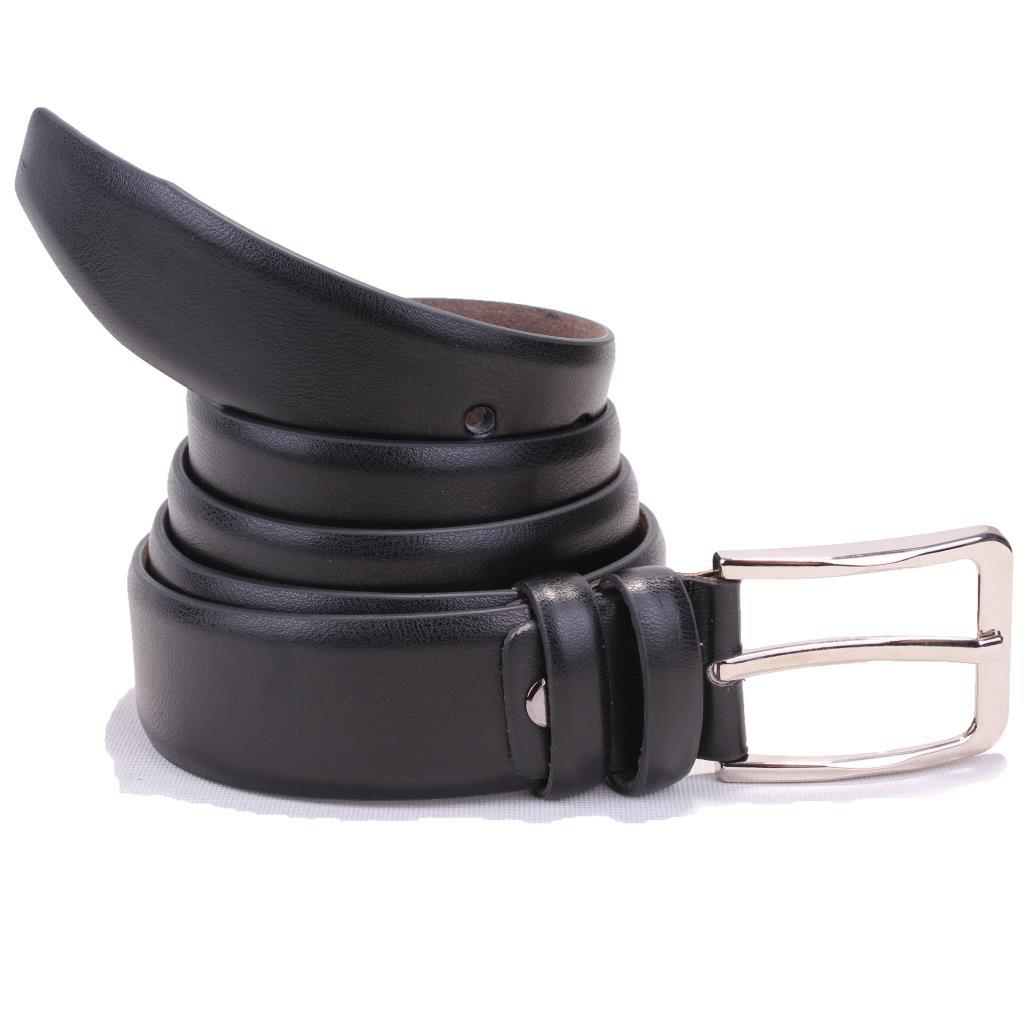 Dagoster  Dmk26-302 Siyah 3,5 Cm Suni Deri Erkek Kemer