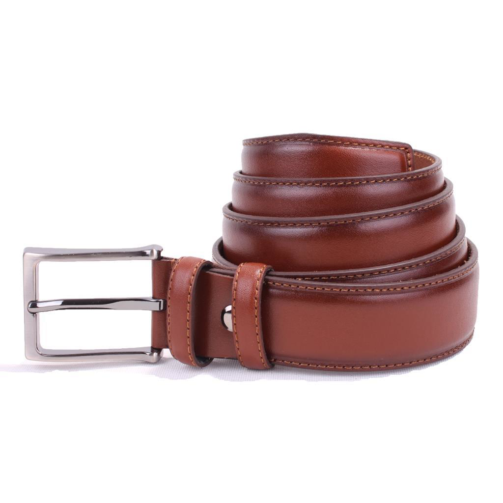 Dagoster  Dmk26-306Dg Taba 3,5 Cm Hakiki Deri Erkek Kemer