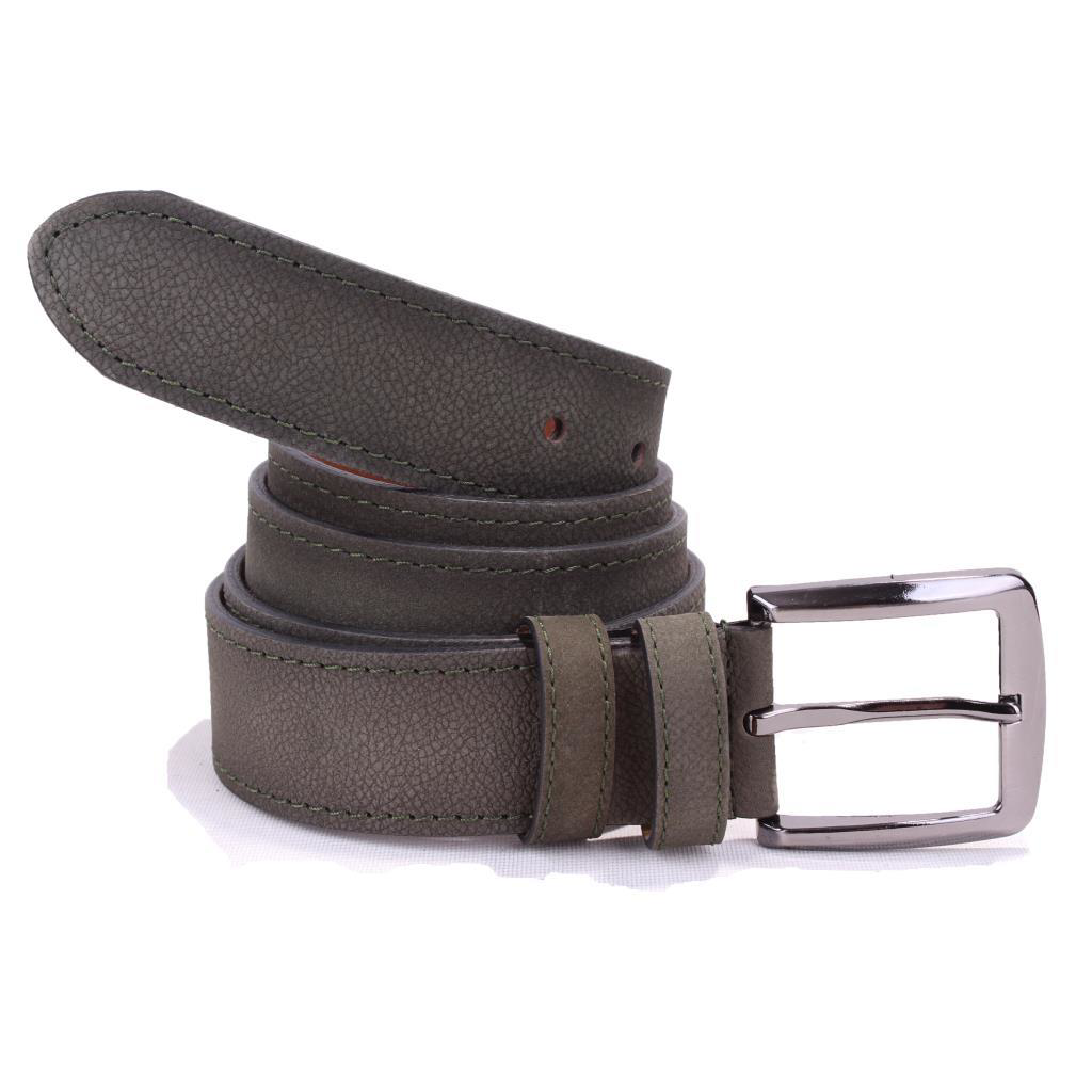 Dagoster  Dmk26-464Dg Haki 4 Cm Hakiki Deri Erkek Kemer