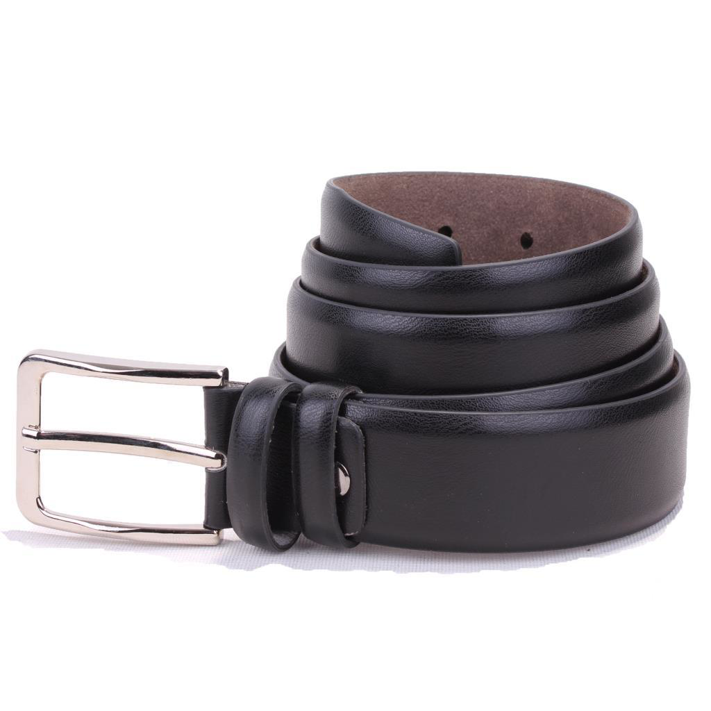 Dagoster  Dmk26-302 Siyah 3,5 Cm Suni Deri Erkek Kemer