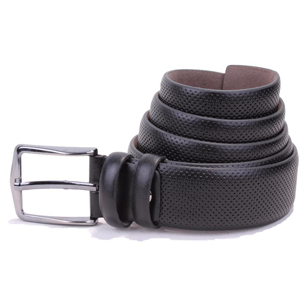 Dagoster  Dmk26-303 Siyah 3,5 Cm Suni Deri Erkek Kemer