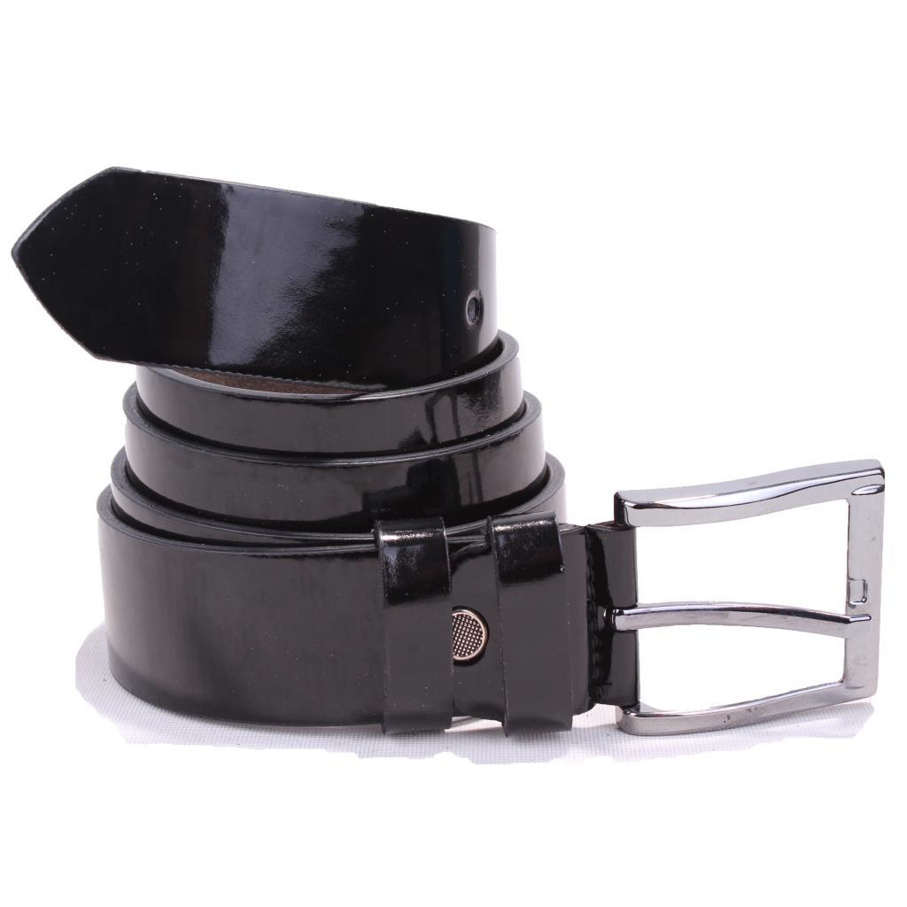 Dagoster  Dmk26-355 Siyah Rugan 4 Cm Suni Deri Erkek Kemer