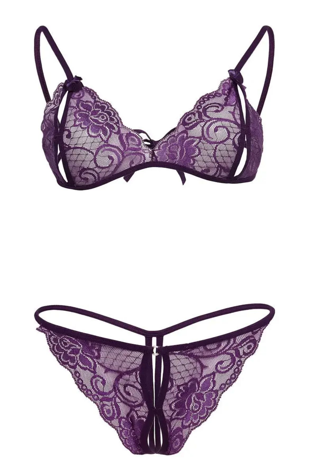 K&A Dantelli Sütyen Ve Gstring Takimi